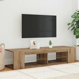 TV ormarić s LED svjetlima Artisan hrast 135x39x30 cm | shoptok.hr
