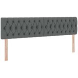  Krevet s od storage Tamno siva 180 x 200 cm Lažna koža - Tamno siva 180 x 200 cm Dizajn s jastučićima | shoptok.hr
