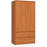 AKORD Garderobna Omara, 2 Vrata In 2 Predala, Jelša, (5000331688) | Shoptok.si