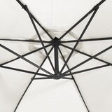  Konzolni vrtni suncobran LED s metalnim stupom 350 cm krem | shoptok.hr