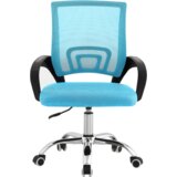 Kondela Pisarniški stol, turkizna/črna/krom, DEX 4 NEW | Shoptok.si