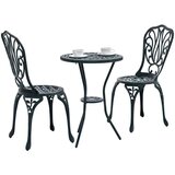  3-dijelni set za vrt u zelenoj boji od lijevanog aluminija | shoptok.hr