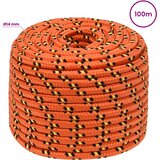  Višenamjensko pomoćno uže 14 mm 100 m Narančasta PP | shoptok.hr