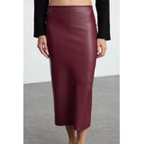 TRENDYOLMILLA Ženska suknja TWOAW25ET00090, Bordo Cene