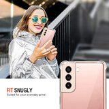 Techsuit Shockproof Clear Silicone prozorna maskica odporna na udarce za Samsung Galaxy S21 FE 5G | Shoptok.si