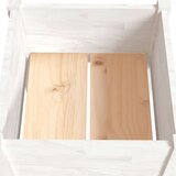 vidaXL vrtne sadilice 2 kom bijele 50 x 50 x 70 cm od masivne borovine | shoptok.hr