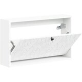  Ormar za cipele na zidu DELFT 71 x 17 x 43 cm Konstruirano drvo - Bijela | shoptok.hr