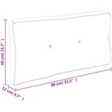  Jastuk za palete kraljevsko plavi 80 x 40 x 12 cm od tkanine | shoptok.hr