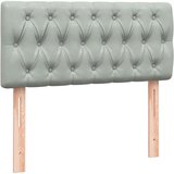 Box spring postelja z vzmetnico Svetlo siva 80x210 cm žamet, (21791659) | Shoptok.si