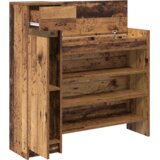 vidaXL Omara za čevlje Stari les 100.5x28x100 cm uskladiščen les | Shoptok.si
