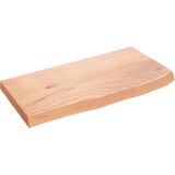 Maison Chic Stenska polica - Viseča Polica svetlo rjava 60x30x(2-4) cm trdna hrastovina, (21784725) Cene