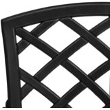  5-dijelni vrtni blagovaonski set crni od lijevanog aluminija | shoptok.hr
