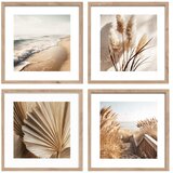 Styler Tiskane slike v kompletu 4 ks z okvirjem 30x30 cm Boho Dreams – | Shoptok.si
