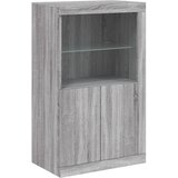  Komoda s LED svjetlima boja sivog hrasta 162x37x100 cm | shoptok.hr