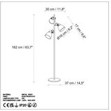 Opviq Podna lampa 13786, 37 x 37 x 162 cm, 3 x E14, 250 cm Kabl, Zlatne boje | Eponuda.ba