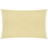 vidaXL Senčno jadro 160 g/m² bež 5x8 m HDPE | Shoptok.si