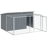  za pse s ograđenim prostorom antracit 197x194x110 cm pocinčani čelik | Eponuda.ba