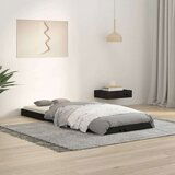  Za krevet od masivne borovine crni 75x190 cm 2FT6 mali | shoptok.hr