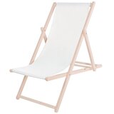 springos drvena ležaljka, bijela | shoptok.hr