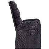  7-dijelni vrtni blagovaonski set s jastucima crni | shoptok.hr