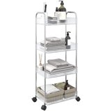 vidaXL Kolica za pohranu 4 nivoa prozirna 37x28x95 cm akril | shoptok.hr