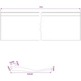 Brtva za garažna vrata Crna 52 x 2 mm 6 m PVC | shoptok.hr