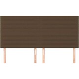  Posteljno vzglavje 4 kosa temno rjav 80x5x78/88 cm blago, (20933603) | Shoptok.si