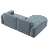 Makamii Prljavo plava kutna garnitura od šenila (s lijevim kutom/s ležaljkom) Omao – | shoptok.hr