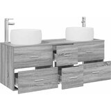  Set namještaja za kupaonicu 3 kom. Siva Sonoma 49.5 x 44.5 x 66 cm | Shoptok.si