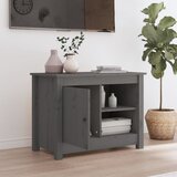 TV ormarić sivi 70 x 36,5 x 52 cm od masivne borovine | Eponuda.com