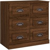  Komoda smeđi hrast 70x35,5x67,5 cm konstruirano drvo | shoptok.hr