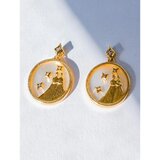 Fenzy Okrugle Naušnice, Gemini, Zlatne Boje | shoptok.hr