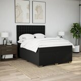 Krevet s oprugama i madracem crni 140x200 cm od tkanine | shoptok.hr