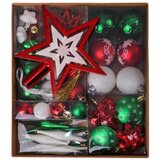  Icy set, novogodišnji ukrasi, set, zlatno bela, 58K ( 780265 ) | ePonuda.com