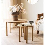 House Nordic Okrogla stranska mizica iz masivnega hrasta ø 40 cm Jena – | Shoptok.si