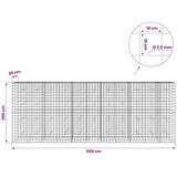  Gabion s žicom debljine 3 5 mm i mrežom 10x10 cm 550x20x200 cm - 20 cm 200 cm 550 cm | shoptok.hr