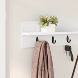  Vješalica za kapute na zidu Zidne Bijelo 100 x 10,5 x 18 cm | shoptok.hr