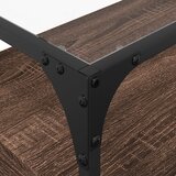 TV ormarić sa staklenom površinom boja hrasta 60x35x51 cm drvo | shoptok.hr