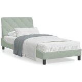 vidaXL Krevet s madracem svjetlosivi 90x190 cm baršunasti Cijene