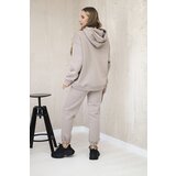 Kesi Cotton set with embroidered Paradise inscription dark beige | shoptok.hr