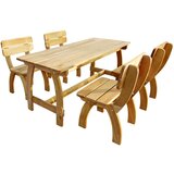  5-dijelni vrtni blagovaonski set od impregnirane borovine | shoptok.hr