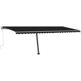  Tenda na ručno uvlačenje s LED svjetlima 600 x 300 cm antracit | shoptok.hr
