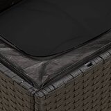  7-dijelni set vrtnih sofa od poliratana s jastucima crni | shoptok.hr
