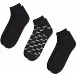 Reebok Set 3 parov unisex nizkih nogavic CL FO Ankle Sock 3P GG6675 Črna