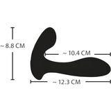 XouXou nosivi električni vibrator G- i P-točke (crni) | shoptok.hr