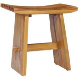 vidaXL Stolček iz trdne tikovine | Shoptok.si