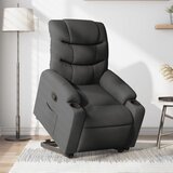 Maison Chic Naslanjač - Relax naslanjač s funkcijo vstajanja temno sivo blago, (22042183) | Shoptok.si