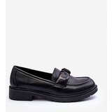 S. BARSKI Leather Loafers Half-Boots on Flat Heel Black SBarski HY335 | Shoptok.si