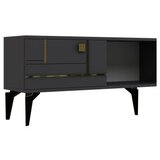 Hanah home Hanah Kućni TV komoda Madera, 150x44,6x29,6 cm, Antracit-zlatna | Eponuda.ba