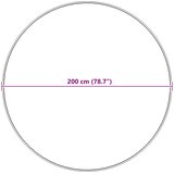  Protuklizni tepih od umjetnog zečjeg krzna OLITE Crna Ø 200 cm | shoptok.hr